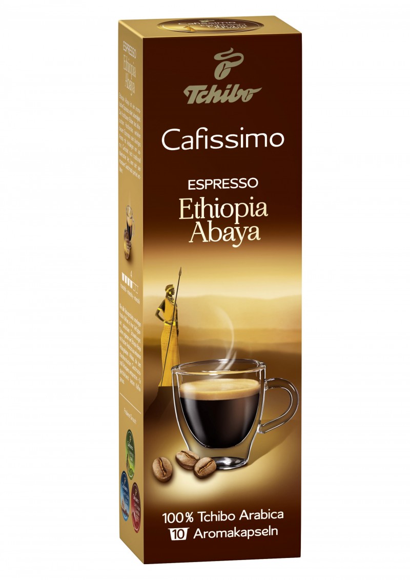 for me Awareness Greeting Capsule Tchibo Cafissimo Espresso Ethiopia Abaya 100% Arabica Tchibo -Coffee.com